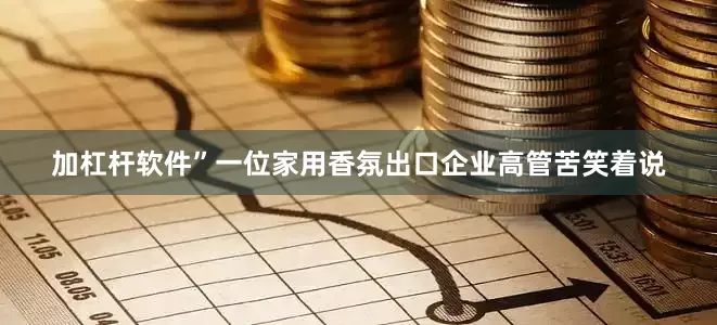 加杠杆软件”一位家用香氛出口企业高管苦笑着说